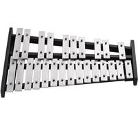 Glockenspiel, Xilofono 25 note Glockenspiel Xilofono Base in legno Barre di alluminio con 2 mazze con borsa for il trasporto