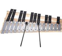 Glockenspiel, Xilofono 25 note Glockenspiel Xilofono Base in legno Barre di alluminio con 2 mazze con borsa for il trasporto