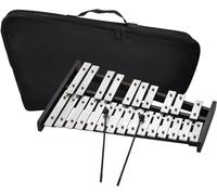 Glockenspiel, Xilofono 25 note Glockenspiel Xilofono Base in legno Barre in alluminio con 2 mazze con borsa