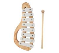 Glockenspiel Xilofono A Bussare A Mano Con Mazze 8 Toni Foglio Di Alluminio Strumento Musicale In Legno Educativo Prescolare