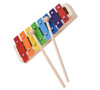 Glockenspiel xilofono compatto a 8 tasti colorati con strumento a percussione con mazze Kit Glockenspiel Professionale