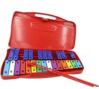 Glockenspiel, Xilofono Strumento a percussione con piastra in alluminio battuto a mano Xilofono con piastra in ferro a 25 toni