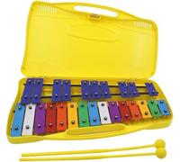 Glockenspiel, Xilofono Strumento a percussione con piastra in alluminio battuto a mano Xilofono con piastra in ferro a 25 toni(B)