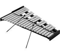 Glockenspiel Xilofono, Xilofono Xilofono a 32 note Glockenspiel educativo Base in legno Barre in alluminio massiccio con mazze Xilofono,