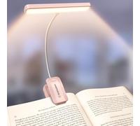Glocusent 26 LEDs Luce per Lettura Libri a Letto, Lampada Luce da Lettura per Libro USB-C Ricaricabile con 5 Colore e 5 Luminosità, 360° Regolabile Lampada Libro per Notturna, Letto, Bambini e Ufficio