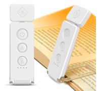 Glocusent Luce per Lettura Libri a Letto, Luce da Lettura a LED portatile con clip