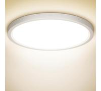 GLOFAN LED moderni, ventilatore da soffitto con luce, moderno ventilatori per camera da letto, soggiorno, cucina, luci da soffitto a LED rotonde