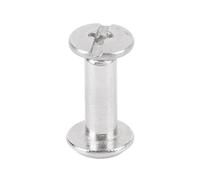 GLOGLOW 100 Set di Viti di Rilegatura M2, Inossidazione in Acciaio Chicago Legatura dei Kit per Viti per Viti Esagonali Nono per Rivestimenti Esagni per Legno Abbigliamento Casetto (3 * 8 * 6mm)