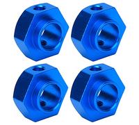 GLOGLOW Adattatore esagonale RC, 12 Mm nero in lega di alluminio adattatore esagonale, facile da installare parti di aggiornamento per auto da -4 RC, per migliorare