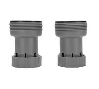 GLOGLOW Adattatore per Tubo Flessibile della Piscina, 2 PCS ABS Pratico ABS Adattatore per Tubo Flessibile della Piscina da 1,5 Pollici a 1,25 Pollici Adattatore di Conversione del Tubo