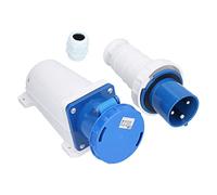 GLOGLOW Connettore Industriale Durevole 3 Fase 3 Pin 2P+E 220-250V 63A per Spina Chimica, Esplosione e Plug