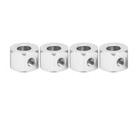 GLOGLOW D12 RC camion in lega di alluminio adattatore di prolunga estremità fissa nessuna distorsione miglioramento stabilità 4 pezzi accessori (argento)