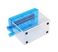 GLOGLOW Distruggidocumenti Manuale, Distruggidocumenti Portatile a Manovella con Cuscinetti Antiscivolo, Strumento di Distruzione A6 Ideale per Casa, Scuola, Ufficio (BLUE)