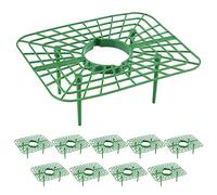 GLOGLOW Gabbie e Supporti per Piante Supporto Vassoio Quadrato da 20 X 25 Cm Il Supporto per Bacche Mantiene i Frutti Lontani Dal Suolo Migliora Il Flusso d'aria Facile Installazione per Aiuole