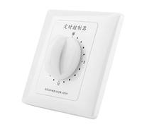 GLOGLOW Interruttore Timer Meccanico per il Conto Alla Rovescia, Manopola Regolabile Programmabile per il Controllo della Pompa dell'acqua e degli Elettrodomestici, 2000 W, Uso Interno