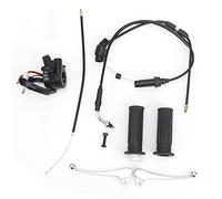 GLOGLOW Kit Manopola Acceleratore, Leva Freno ABS con Interruttore di Accensione per YZinger 50 PW50, Kit Maniglia Moto di Facile Installazione