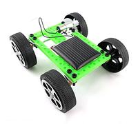 GLOGLOW Kit per Auto Ad Energia Solare per Bambini, Giocattolo da Costruzione di Scienze Educative Progetto di Assemblaggio Facile per Ragazzi e Ragazze Impara Concetti di Ingegneria