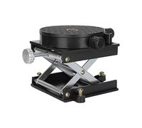 GLOGLOW Martinetto da Laboratorio per Piattaforma Elevatrice, Tavolo Elevatore in Lega di Alluminio per Lavorazione del Legno Ed Esperimenti, 13,5x12,5 Cm, Altezza di Sollevamento 6,5 Cm