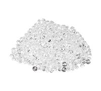 GLOGLOW Perline Acriliche Trasparenti, 1000 Perline Decorative Trasparenti da 8 Mm per Progetti Fai da Te, Decorazioni per la Tavola, Decorazioni per Matrimoni (8 mm (1000 pezzi))