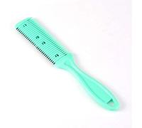GLOGLOW - Pettine per tagliare i capelli su entrambi i lati, per salone di parrucchiere, per la casa, per la toelettatura dei capelli (verde)