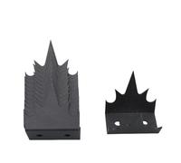 GLOGLOW Picchetti per Recinzione Anti-intrusione in Ferro, Picchetti di Sicurezza per Uso Domestico e Pubblico, Design Resistente Alla Ruggine