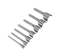 GLOGLOW Punch a Mezza Round 7pcs Punch Taglialette per Cutter a Forma di per Strumenti Artigianali in Pelle con Segni di Diametro a Semicerchio per Sacca a Cinghia del Portafoglio Fai