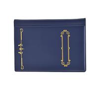 GLOGLOW Raccoglitore per monete, grande capacità, design antiscivolo, 120 tasche, impermeabile, portamonete, Blu