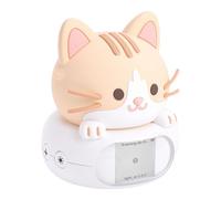 GLOGLOW Robot da Scrivania AI, Robot di Chat per Apprendimento con Luce Notturna LCD WiFi, 800mAh 97x85x85mm, Comandi Vocali per Area Studio Sul Comodino della Cameretta dei Bambini Compagno di da