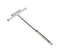 GLOGLOW Sonda del Campionatore del Suolo, Kit di Prova del Suolo con Manico a Forma di T e Asta di Acciaio Inossidabile Tubolare Espulsore per la Manutenzione della Cura del Prato da