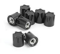 GLOGLOW Squisito adattatore per copricerchi RC, dado M4 per modelli robusti e facili da installare, decorazione per gli appassionati (nero)