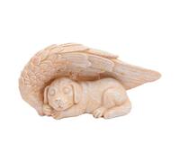 GLOGLOW Statua Commemorativa 'angelo del Cane, Statua 'angelo del Cane Addormentato con Luce Solare Statuine di Cani Lapide per Animali Domestici Resistenti Alle Intemperie per