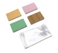 GLOGLOW Stripe Kraft Paper Gioiello Porta della Carta di Gioielleria 80pcs Display Earring, Supporto per la Carta di Gioielleria di Kraft Colorata per Artisti di Artigiani e Appassionati di Gioielli