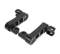 GLOGLOW Supporto Autostradale in Seta Sulla Moto in Alluminio, Kit di Supporto per Piede Regolabile per Tour, Lunghezza del Conducente/passeggero, Accessori per Assemblaggi a 8 Parti (nero bianco)