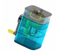 GLOGLOW Temperamatite Manuale per Artisti, per Disegno e Schizzi, con Meccanismo di Alimentazione Automatica della Penna, Ideale per Studenti, Ufficio e aula. (BLUE)