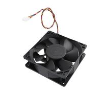 GLOGLOW Ventola DC Brushless FG Nera da 12 Cm, Alta velocità, 6000 Giri/min, 4 Pin, per Server Fotocamera, Installazione Dopo L'uso