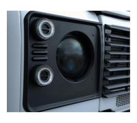 Glohh GL-2 Luci anteriori a LED compatibile con Landrover 90/110 1983-1990 & Defender (LD) 1990-2016 - Chiaro (4-pezzi)