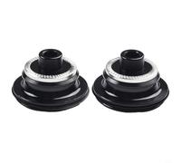 Glomc 1 paio di adattatori per mozzo per bicicletta, in lega di alluminio, a sgancio rapido all'estremità del convertitore dell'asse passante, da M9 a 15 mm anteriore da M10 a 12 mm posteriore, per