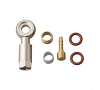 Glomc 1 set di inserti per tubo idraulico per bicicletta e adattatore banjo per MAGURA MT4 MT4E MT5 MT6 MT7 MT8, metallo argento per mountain bike e trail riding (C)