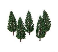 Glomc 50Pcs Ho Scala Modello di Pino 3.15 Pollici Plastica per Verde Realistico Fiume Diorama Per Layout Ferrovia Espositori Da Tavolo Sabbia E Progetti Paesaggi In Miniatura