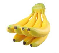 Glomc Banana artificiale modello di frutta finta in plastica, schiuma gialla puntello decorativo per la casa, vetrina, set cinematografico o scena fotografica, 1/3/5/7/9 teste (7 teste)