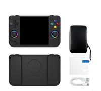 Glomc Console di gioco retrò portatile Rf40H con display HD da 4 pollici, oltre 18000 giochi precaricati, batteria a lunga durata da 4000 mAh, sistema open source per adulti (nero)