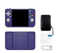 Glomc Console di gioco retrò portatile Rf40H con display HD da 4 pollici, oltre 18000 giochi precaricati, batteria a lunga durata da 4000 mAh, sistema open source per adulti (viola)