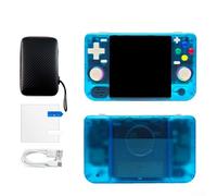 Glomc Console di gioco retrò portatile Rf40H con display HD da 4 pollici, oltre 18000 giochi precaricati, batteria a lunga durata da 4000 mAh, sistema open source per adulti (blu)