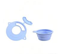Glomc Copertura paraspruzzi in silicone per supporto, miscelatore, ciotola, coperchio antipolvere per lievitazione di impasti e miscelazione, accessorio da cucina rosso (blu)