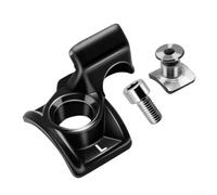 Glomc Coppia di adattatori di montaggio sinistro e destro in lega di alluminio per Sram Matchmaker X per Mmx leva del cambio e freno integrati con supporto remoto Xloc, nero e argento, (sinistra)