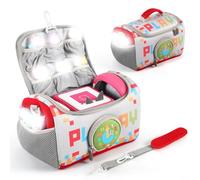 Glomc Custodia per Toniebox Starter Set, per lettore audio Toniebox 2, custodia per il trasporto, quattro colori disponibili: rosso, rosa, viola, grigio (rosso)