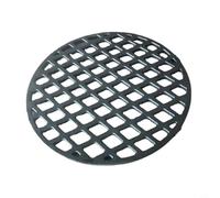 Glomc Griglia per barbecue in ghisa con fori prismatici per una distribuzione uniforme del calore e una cottura senza sforzo, compatibile con supporto centrale dinamico e barbecue da 30 cm