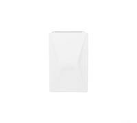 Glomc Guscio in silicone a prova di caduta per Starlink per antenna Gen 3, angoli imbottiti e maniglia portatile per escursioni all'aperto e campeggio, copertura protettiva nera (bianco)