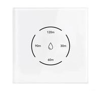 Glomc Interruttore di controllo intelligente per caldaia WiFi Tuya 40 A, pannello touch per scaldabagno, app remota e controllo vocale compatibile per Alexa, conto alla rovescia funzione di risparmio