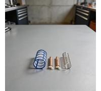 Glomc Kit di sostituzione di anodi di rame per ionizzatore solare per piscina, include 2 anodi, cestello filettato, molla elicoidale e viti ad aletta, per la maggior parte delle piscine per esterni